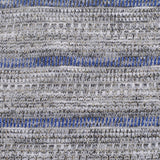 Blue Horizontal-Stripe Chunky Knit, Viscose-Poly