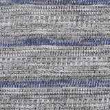 Blue Horizontal-Stripe Chunky Knit, Viscose-Poly — texture