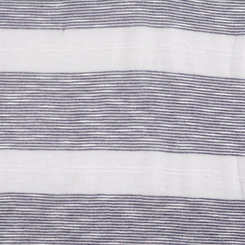 White Horizontal-Stripe Jacquard, Viscose-Poly