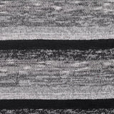 Black Stripes Chunky Knit, Poly-Viscose — texture