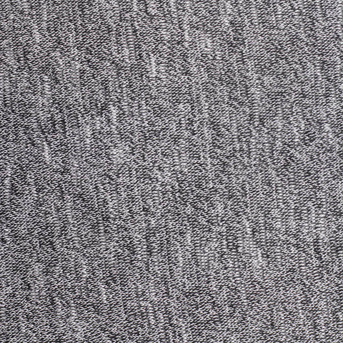 Black Heathered-Marl Chunky Knit, Viscose-Poly, 145 gsm