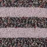 Light Grey Horizontal-Stripe Chunky Knit, Polyester