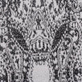Jacquard Polyester Stretch Knit Fabric, 300 gsm — Grey