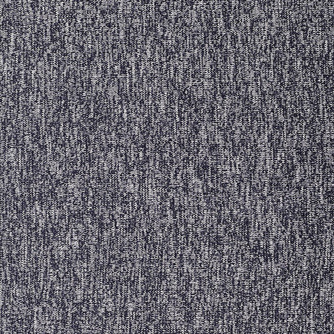 Navy Marl Rib Knit, Viscose-Poly, 418 gsm