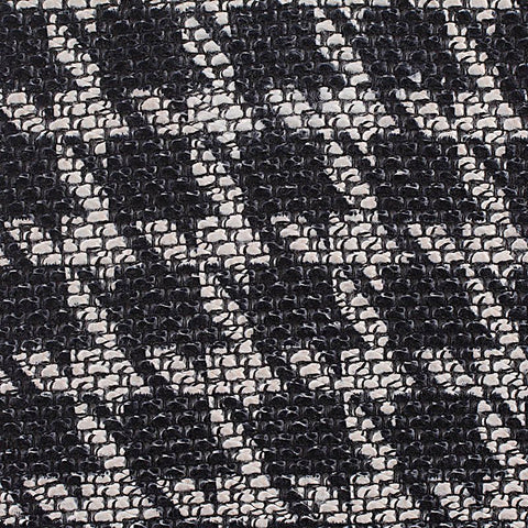 Black Geometric Interlock Knit, Polyester, 344 gsm