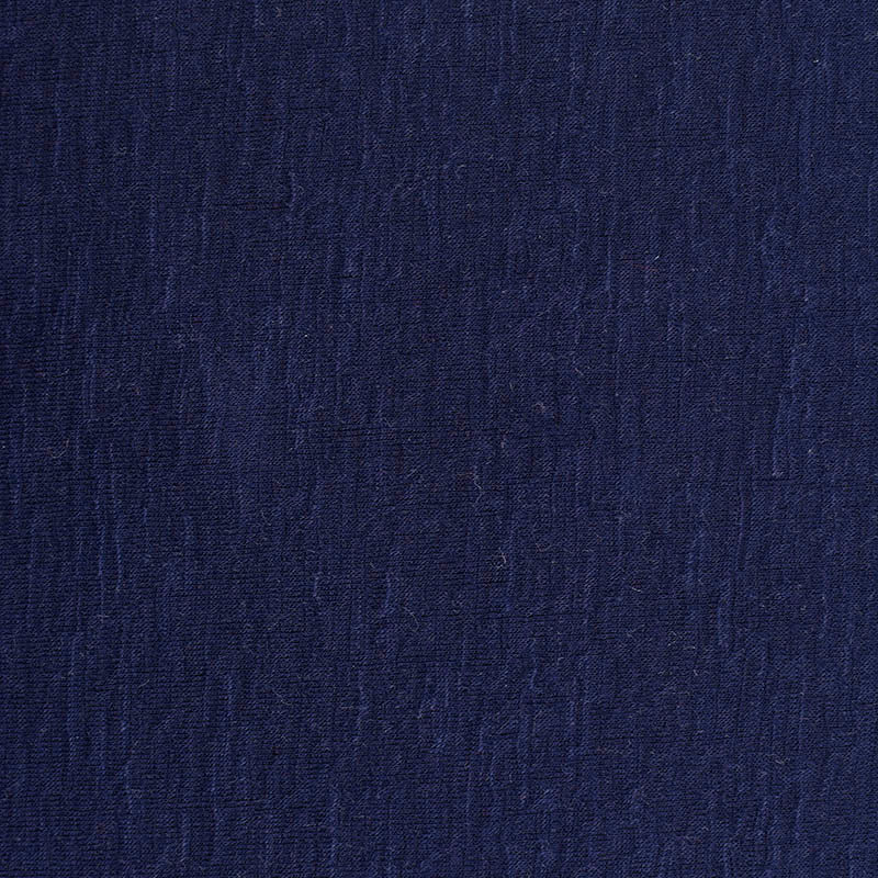 Polyester Stretch Rib Knit Fabric, 250 gsm — Navy