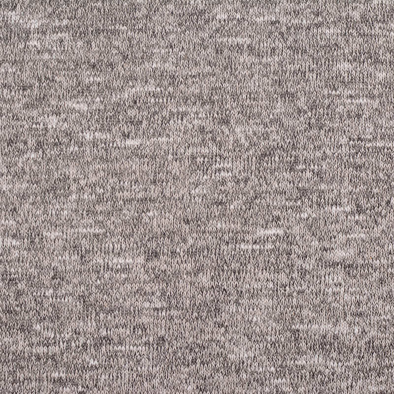 Heathered Grey Marl French Terry, Poly-Cotton, 380 gsm