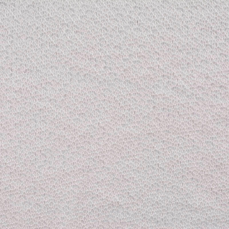 Polyester Viscose Chunky Knit Fabric, 150 gsm — White