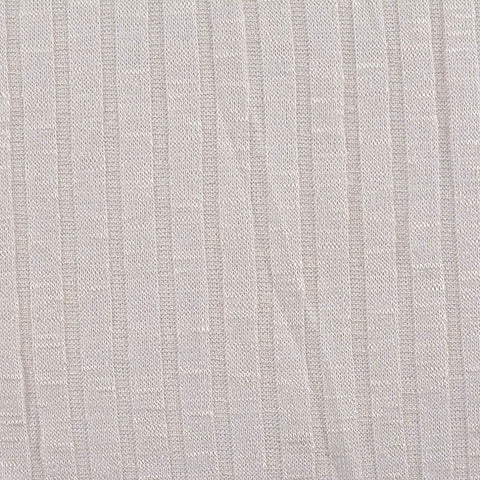 Polyester Viscose Stretch Rib Knit Fabric, 205 gsm — Grey