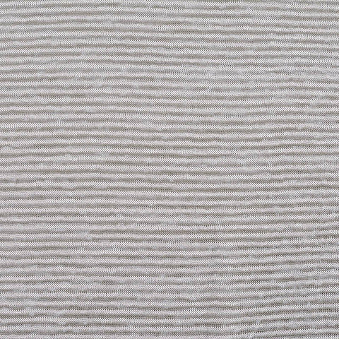 Light Grey Horizontal-Stripe Jersey Knit, Poly-Viscose, 168 gsm