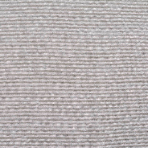 Light Grey Horizontal-Stripe Jersey Knit, Poly-Viscose, 168 gsm