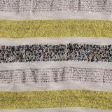Light Grey Horizontal-Stripe Chunky Knit, Viscose-Acrylic — texture