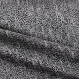 Black Marl Chunky Knit, Viscose-Poly — texture