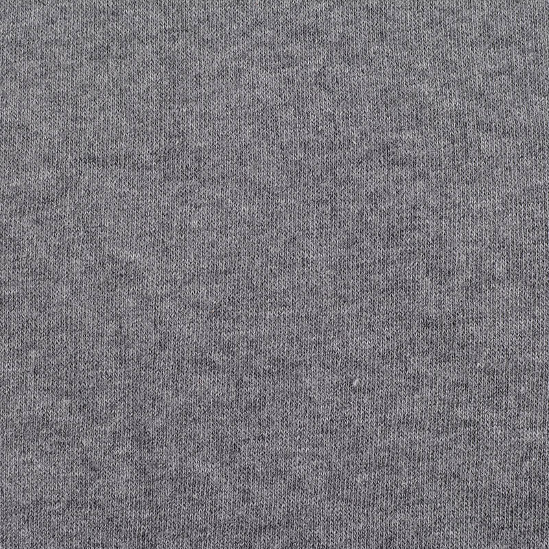 Grey Marl French Terry, Cotton-Poly, 278 gsm