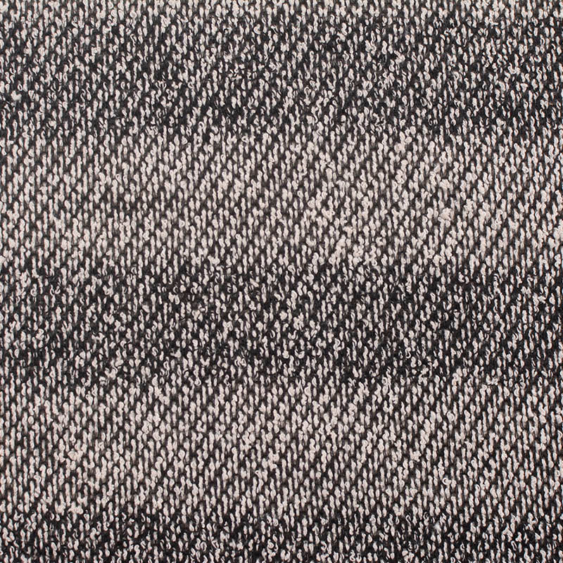 Black Marl Chunky Knit, Cotton-Poly, 305 gsm, ref EF-12096