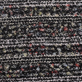 Black Marl Bouclé, Polyester — texture