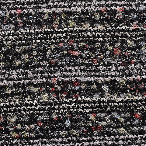 Black Marl Bouclé, Polyester, 280 gsm