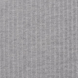 Striped Brushed Polyester Viscose Stretch Rib Knit Fabric, 166 gsm — Grey — texture