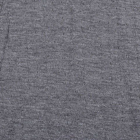 Heathered Grey Flecks Interlock Knit, Polyester