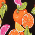 Orange Leaves Knit, Viscose