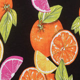 Orange Leaves Knit, Viscose — texture