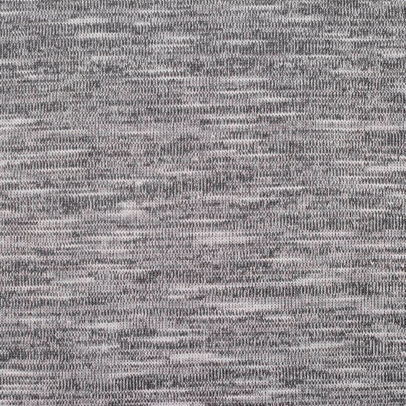 Grey Heathered-Marl Jersey Knit, Poly-Cotton, 134 gsm