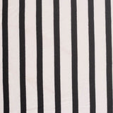 Black Vertical-Stripe Jersey Knit, Viscose
