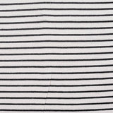 Black Horizontal-Stripe Jersey Knit, Viscose — texture