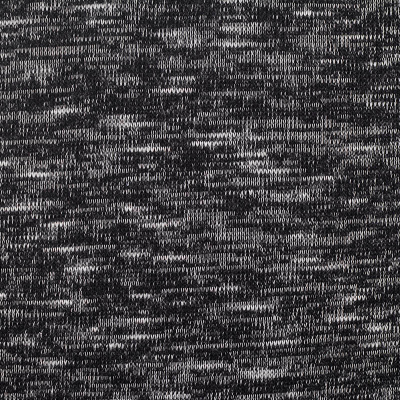 Black Marl Scuba Knit, Acrylic-Viscose