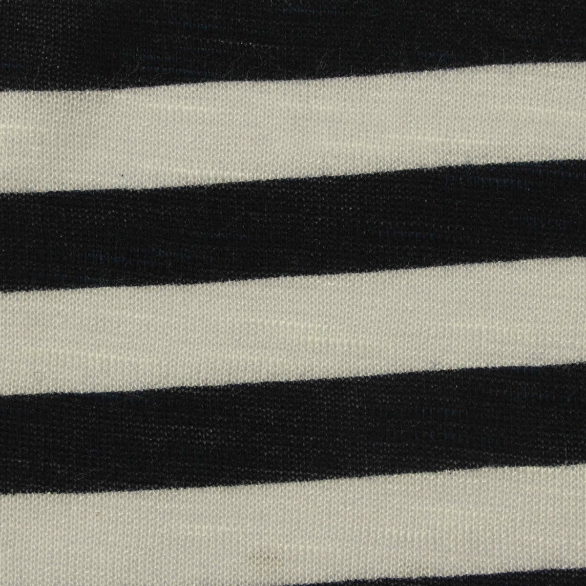 Black Horizontal-Stripe Knit, Viscose, 150 gsm, ref EF-12156