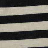 Black Horizontal-Stripe Knit, Viscose