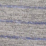 Blue Horizontal-Stripe Chunky Knit, Poly-Viscose — texture