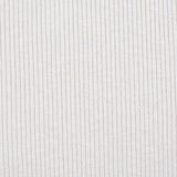 Striped Polyester Viscose Stretch Rib Knit Fabric, 228 gsm — White — texture