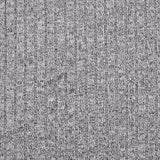 Grey Heather Rib Knit, Polyester — texture