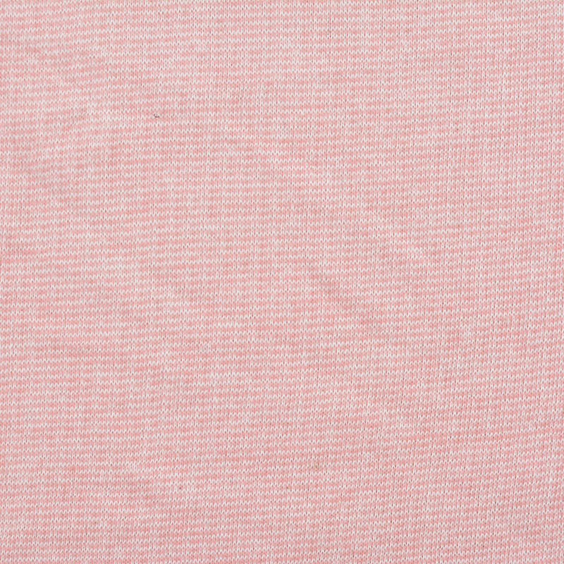 Pink Horizontal-Stripe French Terry, Cotton, 258 gsm