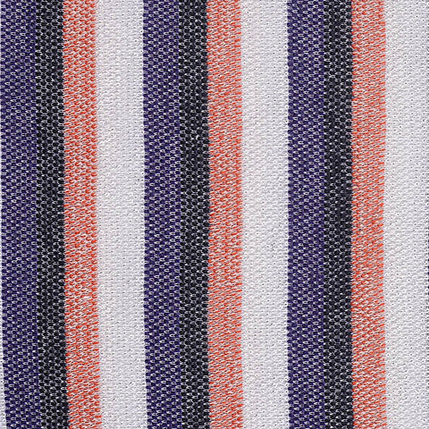 White Vertical-Stripe Chunky Knit, Poly-Acrylic