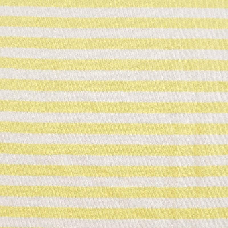 Yellow Horizontal-Stripe Knit, Cotton, 150 gsm, ref EF-12206