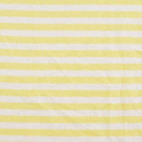 Yellow Horizontal-Stripe Knit, Cotton, 150 gsm, ref EF-12206