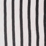 Black Vertical-Stripe Knit, Cotton-Poly