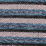 Blue Horizontal-Stripe Chunky Knit, Poly-Viscose