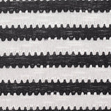 Black Horizontal-Stripe Chunky Knit, Cotton-Poly — texture