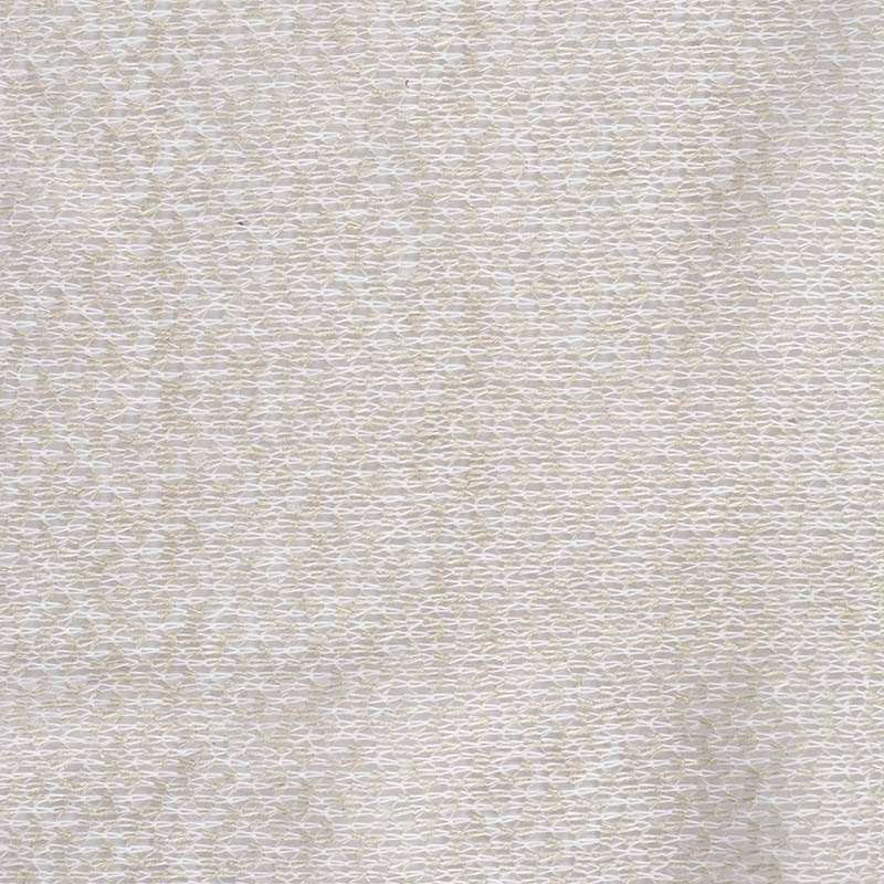 Jacquard 100% Polyester Chunky Knit Fabric, 155 gsm — White