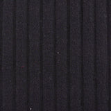 Viscose Polyester Stretch Rib Knit Fabric, 265 gsm — Black