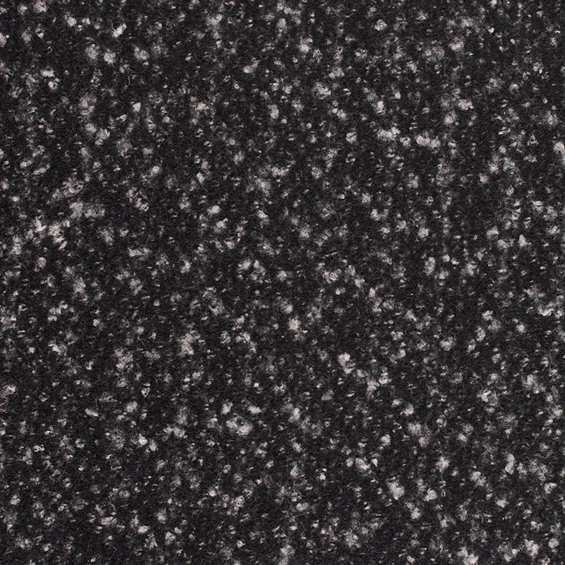 Black Marl Interlock Knit, Polyester, 333 gsm
