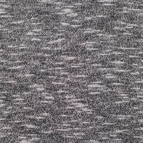 Black Marl Chunky Knit, Viscose-Poly, 160 gsm, ref EF-12239