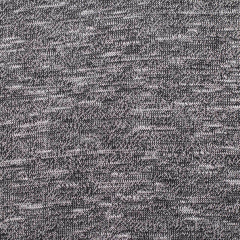 Black Marl Chunky Knit, Viscose-Poly, 158 gsm