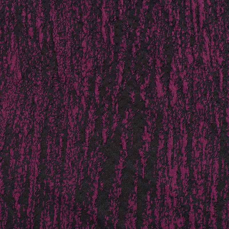 Dark Purple Textured Interlock Knit, Polyester