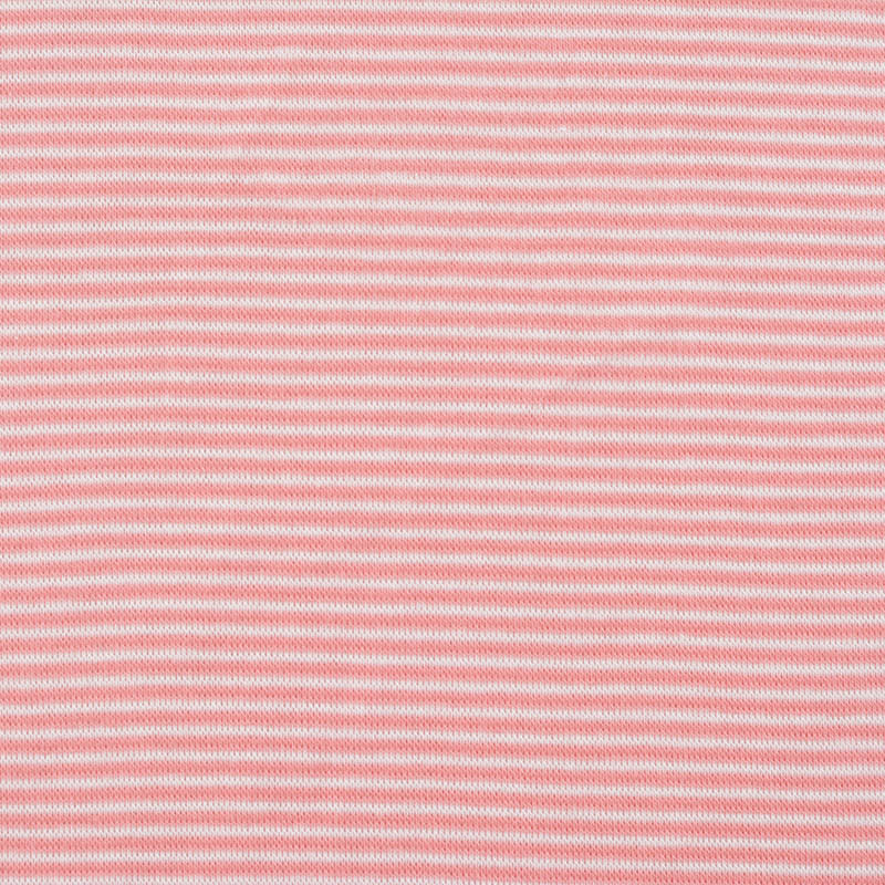 Light Pink Stripe Rib Knit, Cotton