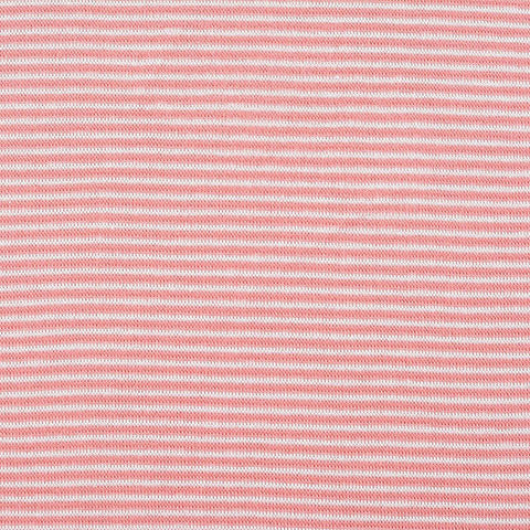 Light Pink Stripe Rib Knit, Cotton