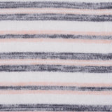White Horizontal-Stripe Knit, Polyester